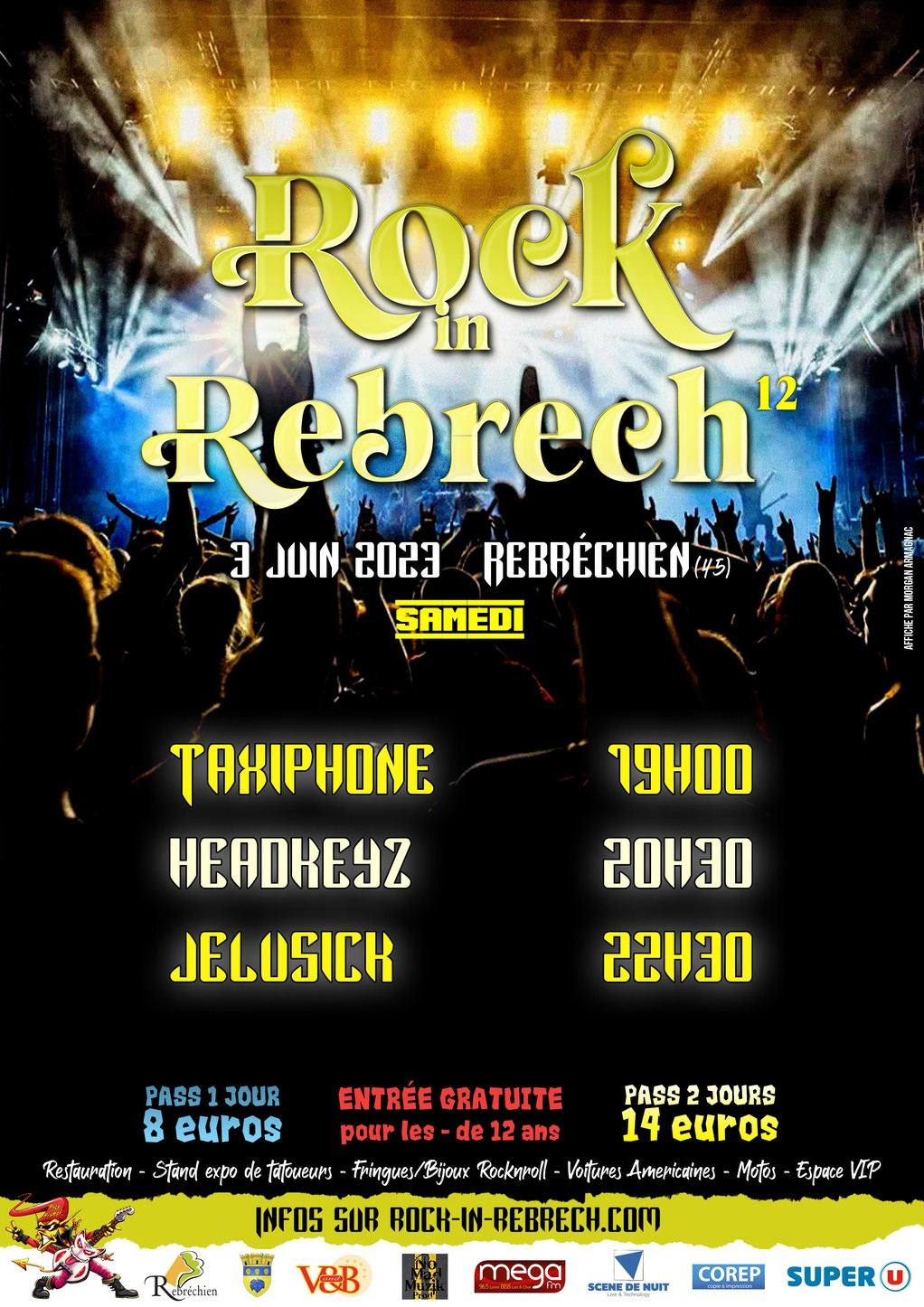 Rock in Rebrech Running Order Samedi